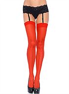 Classic stockings, without back seam, plus size
